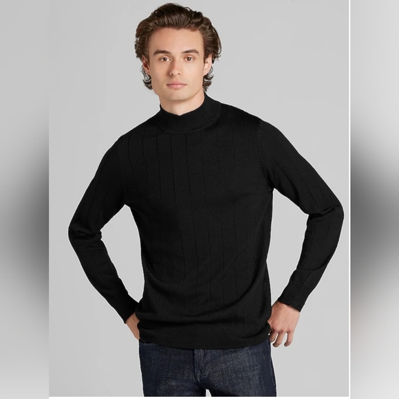Joseph Abboud Black Turtleneck Sweater. NEW. XL - Picture 2 of 7